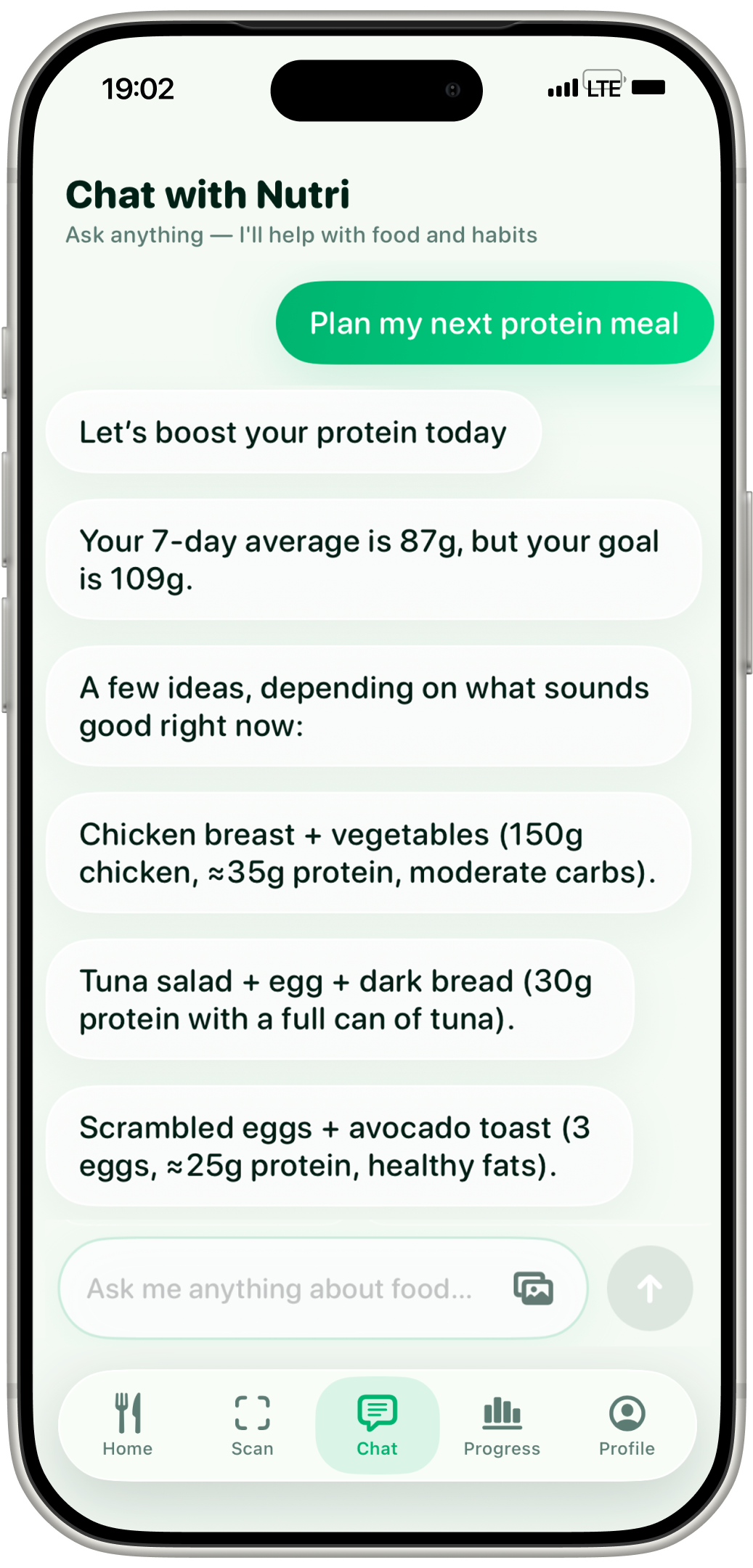 Chat with Nutri