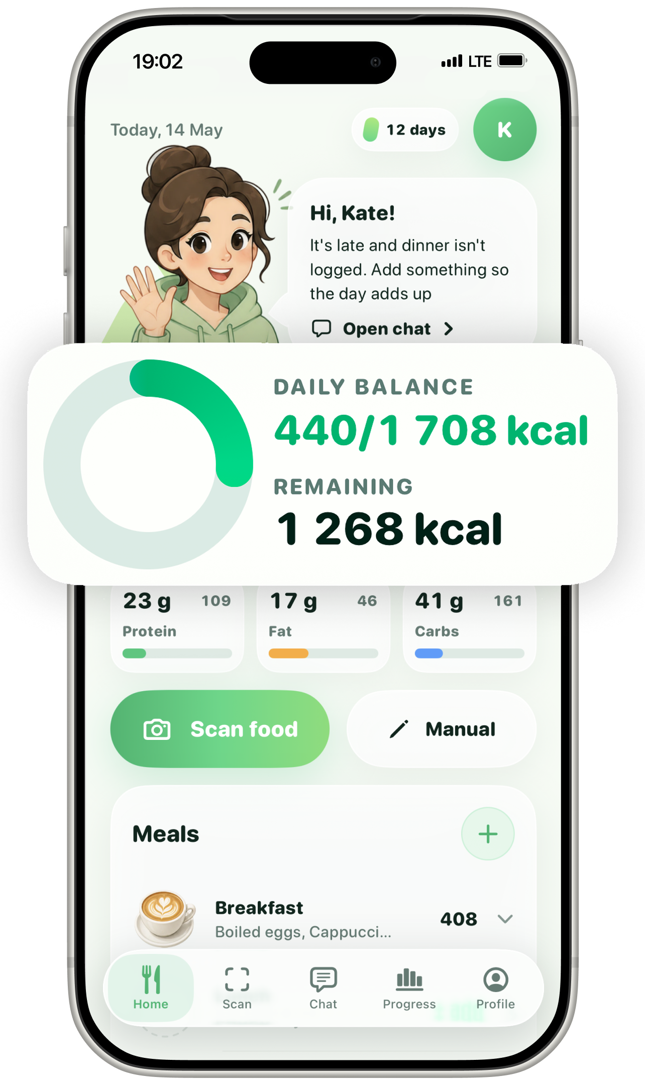The clearest food diary