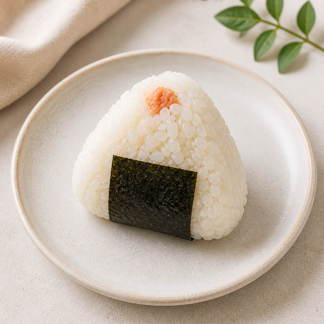 ラップを外したおにぎり1個